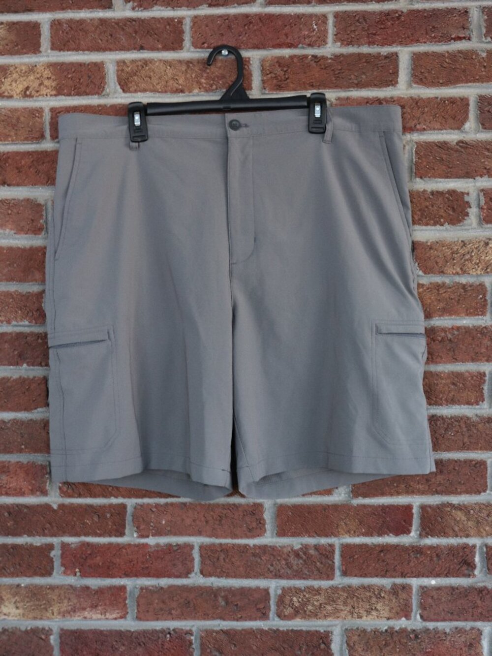 chaps shorts * gray * mens size 40 * pockets * lightweight * euc